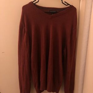 Banana Republic Red V Neck Sweater (XL)